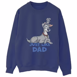 Disney - Sweat LADY AND THE TRAMP JUST LIKE DAD - Femme (Bleu marine)