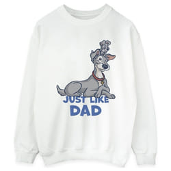 Disney - Sweat LADY AND THE TRAMP JUST LIKE DAD - Femme (Blanc)