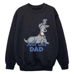 Disney - Sweat LADY AND THE TRAMP JUST LIKE DAD - Garçon (Noir)