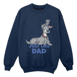 Disney - Sweat LADY AND THE TRAMP JUST LIKE DAD - Garçon (Bleu marine)