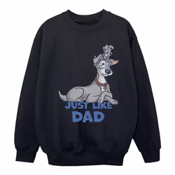 Disney - Sweat LADY AND THE TRAMP JUST LIKE DAD - Fille (Noir)