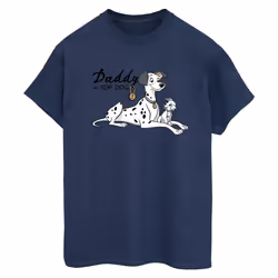 Disney - T-shirt DALMATIANS TOP DOG - Femme (Bleu marine)