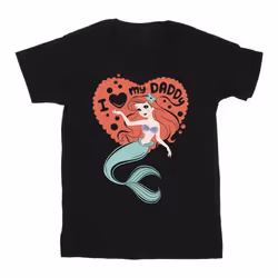 Disney - T-shirt THE LITTLE MERMAID DADDY - Homme (Noir)