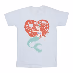 Disney - T-shirt THE LITTLE MERMAID DADDY - Homme (Blanc)