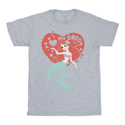 Disney - T-shirt THE LITTLE MERMAID DADDY - Homme (Gris chiné)
