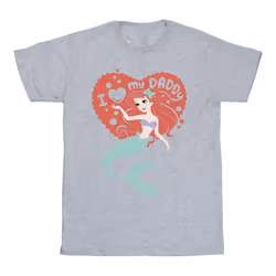 Disney - T-shirt THE LITTLE MERMAID DADDY - Homme (Gris chiné)