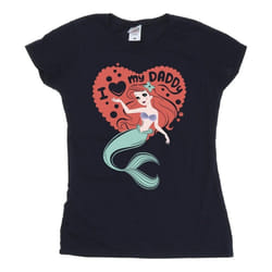 Disney - T-shirt THE LITTLE MERMAID DADDY - Femme (Bleu marine)