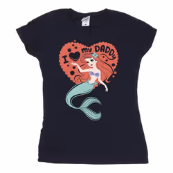Disney - T-shirt THE LITTLE MERMAID DADDY - Femme (Bleu marine)