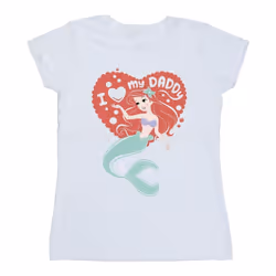 Disney - T-shirt THE LITTLE MERMAID DADDY - Femme (Blanc)