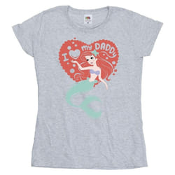 Disney - T-shirt THE LITTLE MERMAID DADDY - Femme (Gris chiné)