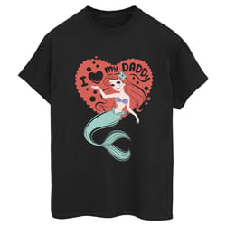 Disney - T-shirt THE LITTLE MERMAID DADDY - Femme (Noir)