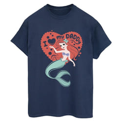 Disney - T-shirt THE LITTLE MERMAID DADDY - Femme (Bleu marine)