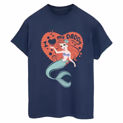 Disney - T-shirt THE LITTLE MERMAID DADDY - Femme (Bleu marine)