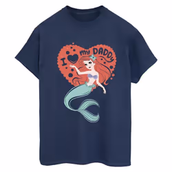 Disney - T-shirt THE LITTLE MERMAID DADDY - Femme (Bleu marine)