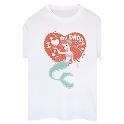 Disney - T-shirt THE LITTLE MERMAID DADDY - Femme (Blanc)