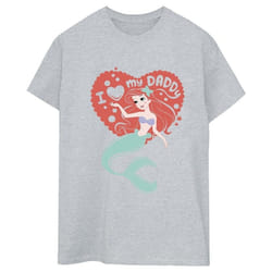 Disney - T-shirt THE LITTLE MERMAID DADDY - Femme (Gris chiné)