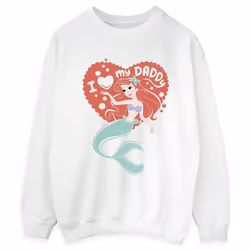 Disney - Sweat THE LITTLE MERMAID DADDY - Femme (Blanc)