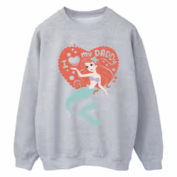 Disney - Sweat THE LITTLE MERMAID DADDY - Femme (Gris chiné)