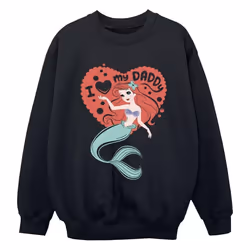 Disney - Sweat THE LITTLE MERMAID DADDY - Garçon (Noir)