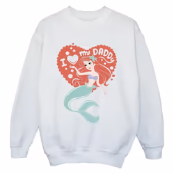 Disney - Sweat THE LITTLE MERMAID DADDY - Garçon (Blanc)