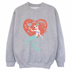 Disney - Sweat THE LITTLE MERMAID DADDY - Garçon (Gris chiné)