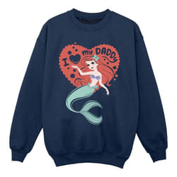 Disney - Sweat THE LITTLE MERMAID DADDY - Fille (Bleu marine)