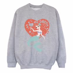 Disney - Sweat THE LITTLE MERMAID DADDY - Fille (Gris chiné)