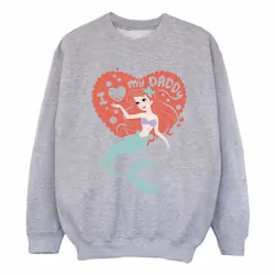 Disney - Sweat THE LITTLE MERMAID DADDY - Fille (Gris chiné)