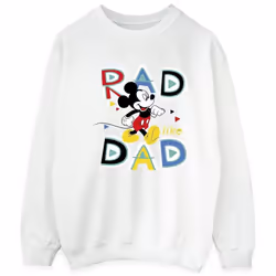 Disney - Sweat MICKEY MOUSE RAD DAD - Homme (Blanc)