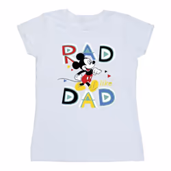 Disney - T-shirt MICKEY MOUSE RAD DAD - Femme (Blanc)