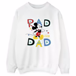 Disney - Sweat MICKEY MOUSE RAD DAD - Femme (Blanc)