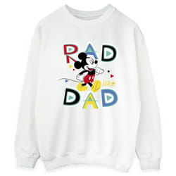 Disney - Sweat MICKEY MOUSE RAD DAD - Femme (Blanc)