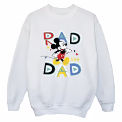 Disney - Sweat MICKEY MOUSE RAD DAD - Garçon (Blanc)