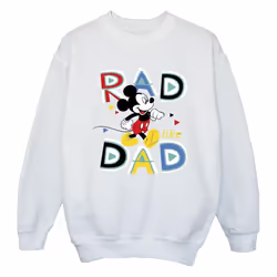 Disney - Sweat MICKEY MOUSE RAD DAD - Fille (Blanc)