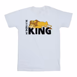 Disney - T-shirt THE LION KING DADDY IS KING - Homme (Blanc)