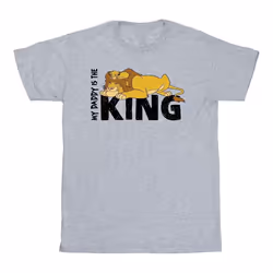 Disney - T-shirt THE LION KING DADDY IS KING - Homme (Gris chiné)