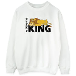 Disney - Sweat THE LION KING DADDY IS KING - Homme (Blanc)