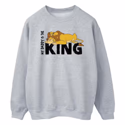Disney - Sweat THE LION KING DADDY IS KING - Homme (Gris chiné)