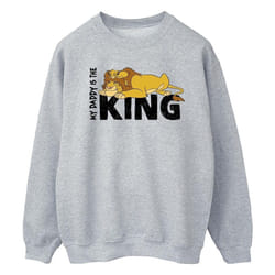 Disney - Sweat THE LION KING DADDY IS KING - Homme (Gris chiné)
