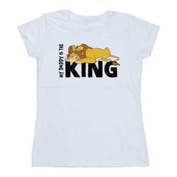 Disney - T-shirt THE LION KING DADDY IS KING - Femme (Blanc)
