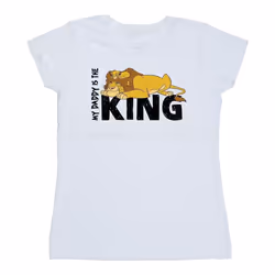 Disney - T-shirt THE LION KING DADDY IS KING - Femme (Blanc)