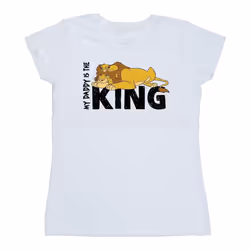 Disney - T-shirt THE LION KING DADDY IS KING - Femme (Blanc)