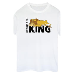 Disney - T-shirt THE LION KING DADDY IS KING - Femme (Blanc)