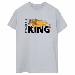 Disney - T-shirt THE LION KING DADDY IS KING - Femme (Gris chiné)