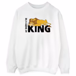 Disney - Sweat THE LION KING DADDY IS KING - Femme (Blanc)