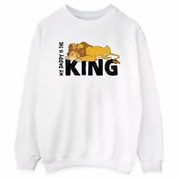 Disney - Sweat THE LION KING DADDY IS KING - Femme (Blanc)