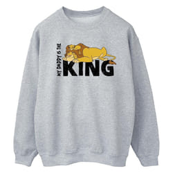 Disney - Sweat THE LION KING DADDY IS KING - Femme (Gris chiné)
