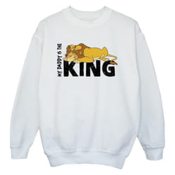 Disney - Sweat THE LION KING DADDY IS KING - Garçon (Blanc)