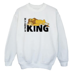 Disney - Sweat THE LION KING DADDY IS KING - Fille (Blanc)