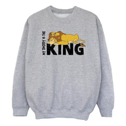 Disney - Sweat THE LION KING DADDY IS KING - Fille (Gris chiné)